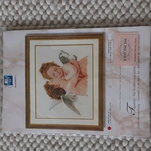 Vervaco ANGEL LOVE Counted Cross Stitch Kit Vintage 2002 16" x 12.8"